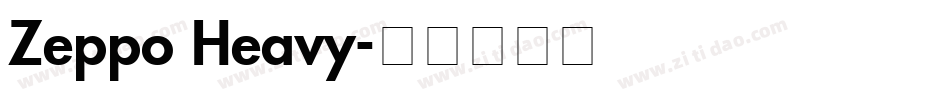 Zeppo Heavy字体转换